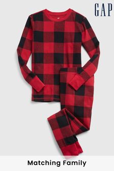 Gap Red & Black Check Christmas Organic Cotton Pyjamas (K15242) | 27 €