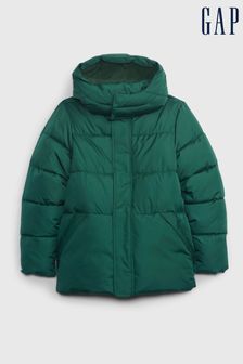 Gap Green Water Resistant Cold Control Quilted Puffer Coat (K15297) | €31