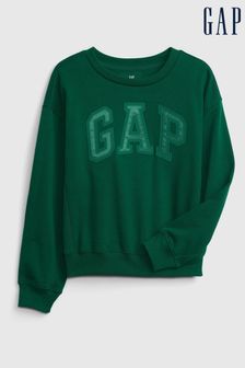 Gap Green Logo Graphic Crew Neck Sweatshirt (K15318) | €11.50
