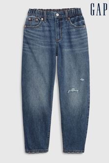 Gap Dark Wash Blue High Rise Barrel Jeans (K15365) | €23