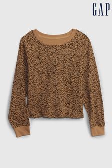 Gap Leopard Print Waffle-Knit Top (K15419) | €8