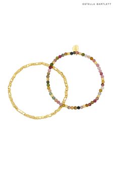 Estella Bartlett Gold Coco Bead and Tourmaline Bracelets (K15958) | €40