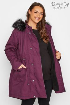 Bump It Up Maternity Red Double Zip Parka (K16215) | €21.50