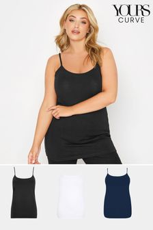 Yours - Curve - 3 Cami's (K16240) | €22