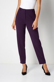 Roman Purple Petite Short Straight Leg Stretch Trouser (K16567) | €29