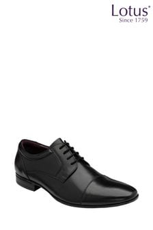 Negru - Pantofi din piele Lotus Dantelă-up Derby (K16621) | 354 LEI