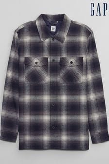 Gap Navy Relaxed Flannel Shirt Jacket (K17013) | €25