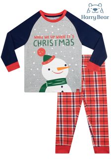 Harry Bear Red Snowman Pyjamas - Kids (K17212) | €12