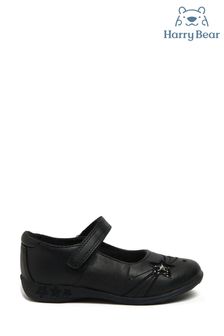 Harry Bear Black - Unicorn Girls School Shoes (K18326) | €15.50