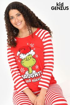 Kid Genius Red The Grinch Christmas Family Pyjama Set - Womens (K18526) | ￥3,910