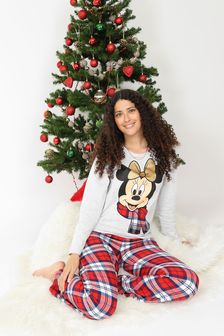Kid Genius Grey Disney Minnie Mouse Christmas Family PJ - Womens (K18528) | INR 2,867