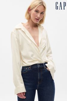 Кремовый - Атлас рубашка Gap (K18535) | €76