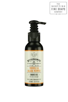 Scottish Fine Soaps Thistle  Black Pepper Shave Gel 100ml Pump (K19153) | €13.50