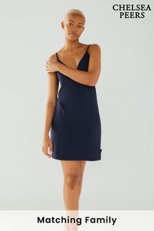 Темно-синий - Платье на бретелях из модала Chelsea Peers (K19201) | €20
