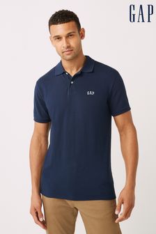 Gap Navy Blue All Day Pique Polo Shirt (K19565) | €15