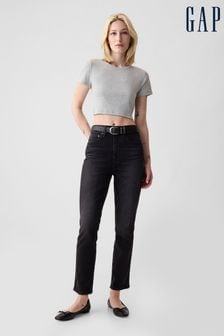 Черный - Gap узкие джинсы в винтажном стиле с завышенной талией Washwell (K19738) | €82