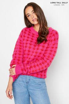 Long Tall Sally Flauschiger Pullover mit Hahnentrittmuster (K20820) | 48 €