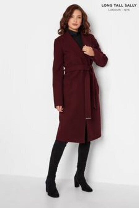 Long Tall Sally Red Wrap Coat (K21006) | €105