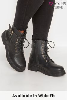 Yours Curve Wide Fit Chunky Hardware Pu Boot (K21063) | 58 €