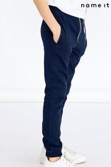 Azul - Pantalones de chándal de algodón cepillado de Name It (K21150) | 21 €