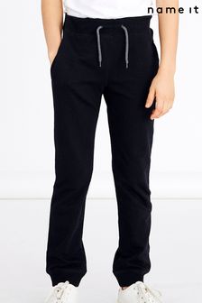 Черный - Хлопковые спортивные брюки с начесом Name It (K21152) | €9