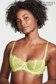 Victoria's Secret Lime Citron Yellow Unlined Balcony Lightly Lined Lace Demi Bra (K21160) | €27