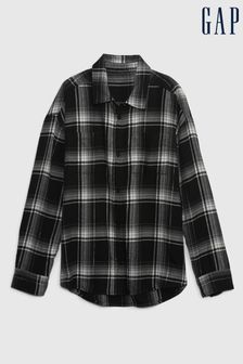 Gap Black/White Flannel Long Sleeve Shirt (K21191) | €15