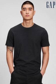 Schwarz - Gap Everyday Weiches T-Shirt mit Rundhalsausschnitt (K21208) | 16 €