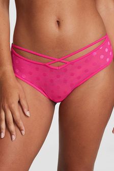 Victoria's Secret PINK Enchanted Pink Dot Mesh Cheeky Knickers (K21641) | €11