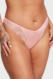 Victoria's Secret Pretty Blossom Pink Lace Thong Knickers (K22430) | €15.50