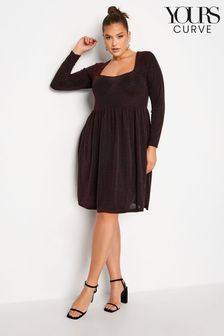 Yours Curve Black Limited Sweetheart Brillo Dress (K22547) | 24 €