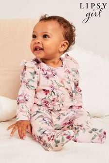 Lipsy Floral Baby Sleepsuit