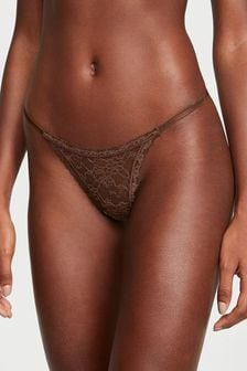 Victoria's Secret Ganache Brown Lacie String Thong Knickers (K22784) | €10.50