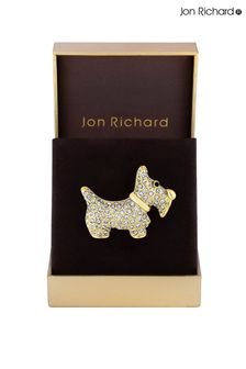 Jon Richard Crystal Pave Scotty Dog Broșă - Cutie cadou (K22936) | 134 LEI