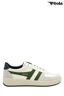 Gola White Grandslam Classic Leather Lace-Up Trainers (K23046) | 130 €