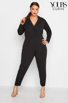 Yours Curve Black Limited Blazer Jumpsuit (K23253) | 54 €