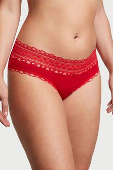 Victoria's Secret Lipstick Red Hipster Lace Waist Knickers (K23466) | €11