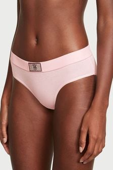 Victoria's Secret Pretty Blossom Pink Bling Patch Hipster Logo Cotton Knickers (K23620) | €11