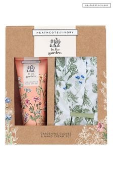 Heathcote & Ivory In The Garden Gardening Gloves and Hand Cream Set (K24670) | €17