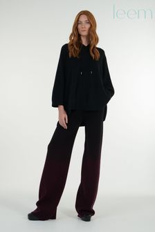 leem Black Tie-Dye Knitted Trousers (K24856) | €38