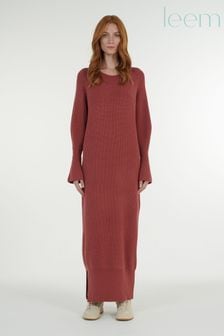 leem Pink Cocoon Shaped Knitted Dress (K24904) | €50
