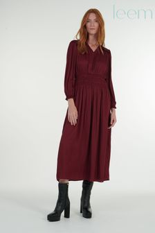Платье с V-образным вырезом и эластичным поясом Leem (K24920) | €56