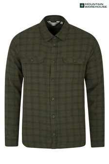 Grün - Mountain Warehouse Trace Flannel Long Sleeve Shirt - Herren (K26134) | 31 €