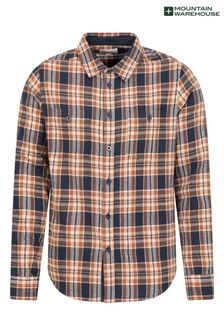 Blau - Mountain Warehouse Herren Langärmeliges Holzfällerhemd aus Flanell (K26150) | 41 €