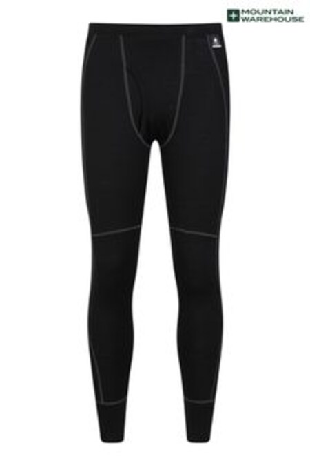 Mountain Warehouse Black Asgard II Mens Merino Thermal Trousers (K26172) | €49