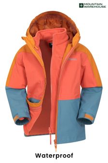 Mountain Warehouse Orange Cannonball 3 in 1 Waterproof Jacket (K26307) | €71