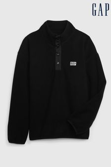 Gap Black Fleece Mock Neck Pullover Jumper (K26475) | €19.50