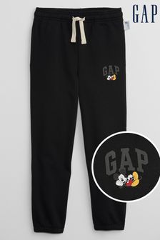 Gap Black Disney Mickey Mouse Logo Pull-On Joggers (K26481) | €15.50