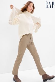 Gap Beige High Waisted Faux-Leather Cheeky Straight Jeans (K26504) | €22