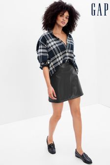 Gap Black Faux-Leather Mini Skirt (K27319) | €25